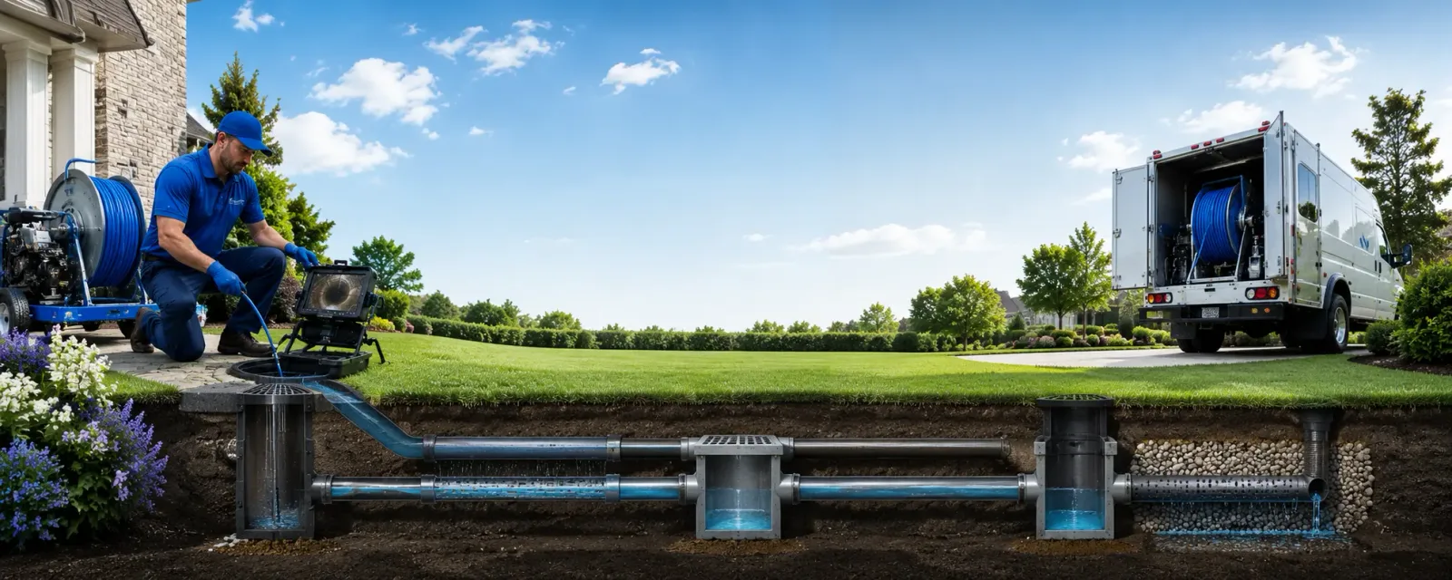 Outdoor drain cleaning information for Luzerne, IA